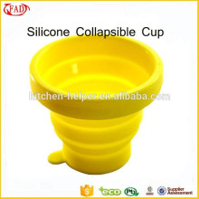 Popular Travel Equipment Food Grade Silicone Collapsible Cup